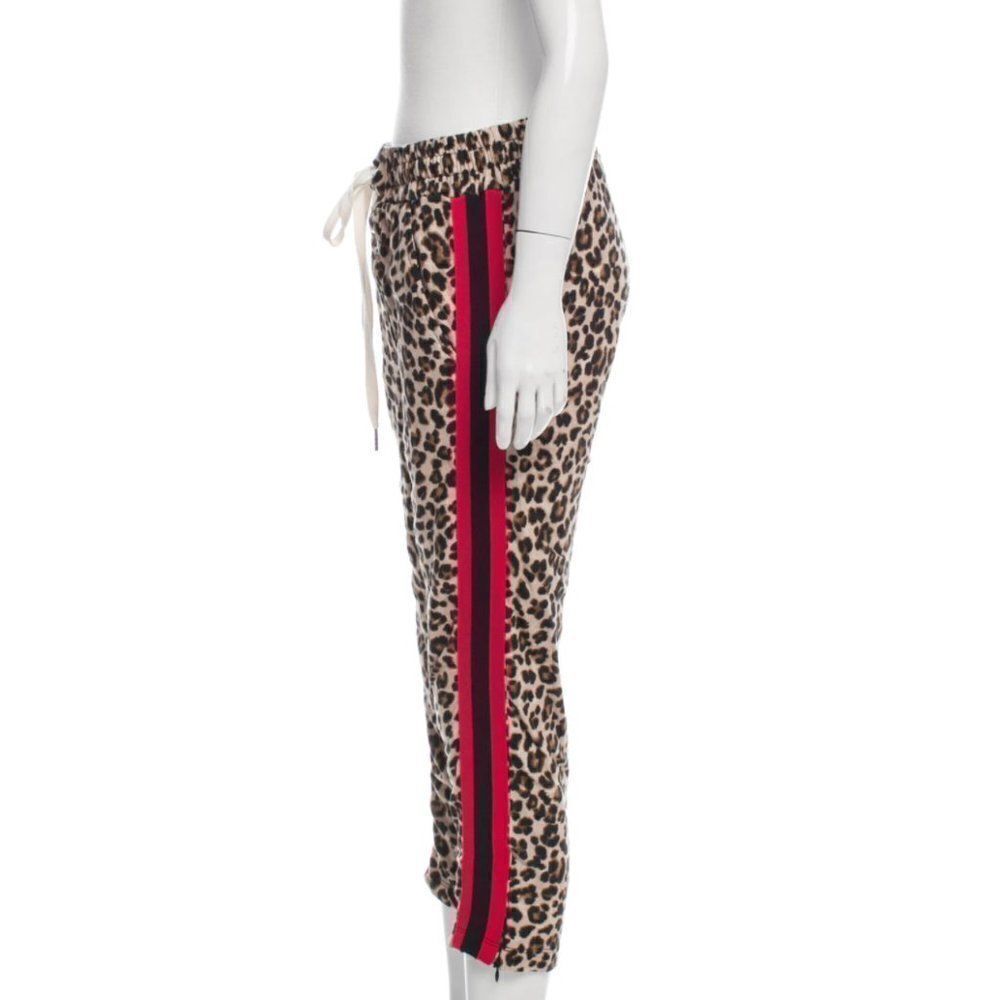 VERONICA BEARD‎ Leopard Printed Straight-Leg Joggers with Stripe sz XS - Picture 2 of 3